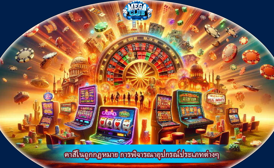 คาสิโนถูกกฏหมาย การพิจารณาอุปกรณ์ประเภทต่างๆ